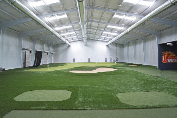 Detroit and all of Michigan indoor putting facility with tee boxes